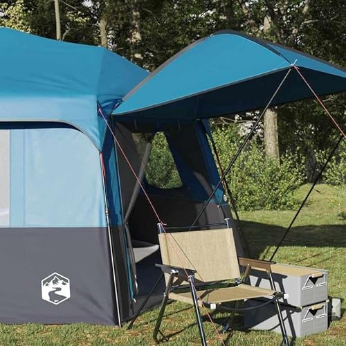 Sofort Zelt Pavillon aus Stahl 458 x 458 x 230 cm ALTA Blau - Schnellaufbau, wetterfest & stabil für Garten, Camping und Outdoor