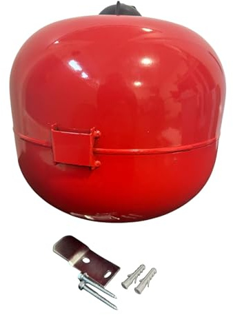 Hanicks 12L Expansion Vessel & Wall Bracket for Heating & ASHP Systems, 1 Bar Pre-Charge, 8 Bar Max, 3/4 BSP Connection, Suitable Replacement for Zilmet, Eres, Flamco, Varem. VRB12 XVES100045