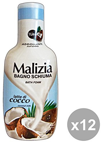 MALIZIA Set 12 Bagno Cocco 1 Lt. Saponi E Cosmetici