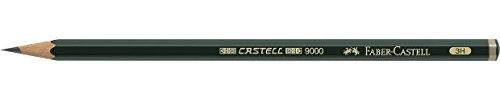 Faber-Castell b-9000 – 3H – Blister mit 1 Skala, graphit-Bleistift Castell 9000 3H