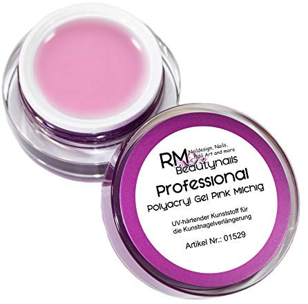 50ml Polyacryl UV Gel Pink Milky Acrylgel LED Professional Line Nagel Design