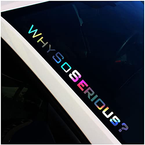 Finest Folia FS3 Frontscheibenaufkleber Why so Serious (Hologramm, Ausenklebend)