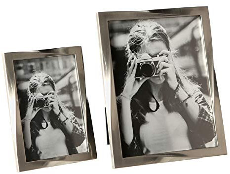 Casablanca Fotorahmen Spin Metall,silberH.22cm