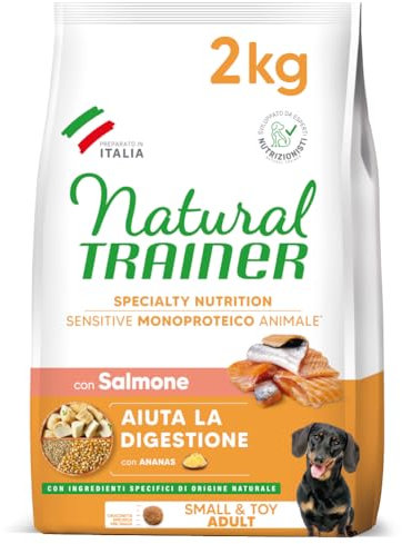 Natural Trainer Sensitive No Gluten Cibo per Cani Adulti con Salmone - 2kg