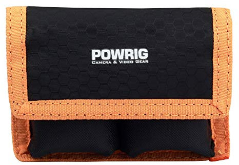 POWRIG DSLR Camera Battery Pack/Case/Bag/Holder with 2 Pouches