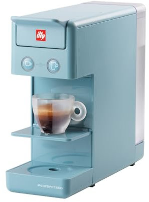 illy Y3.3 Single Serve Espresso and Coffee Capsule Machine, 12.20x3.9x10.40 (Cape Town Blue)