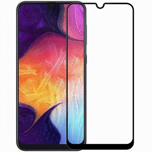 HQ-CLOUD lot de 2 Verres Trempés Pour SAMSUNG GALAXY A50 .Film de Protection d'écran Couverture Complète Noir - Anti Rayures - Ultra Résistant Dureté 9H