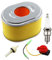 MCHNIC Luftfilter mit Zündkerze Benzinfilter Stoppschalter für Scheppach HP1100S HP1300S HP1200S HP2200S Rüttelplatte
