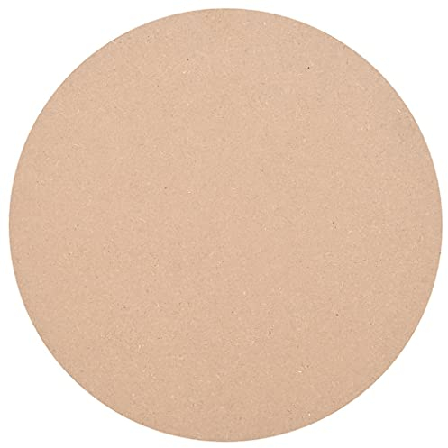 MUSEVANE Tischplatte Rund MDF 500x18 mm tischplatte massivholz Holz Platte Scheibe für Esstisch Tisch