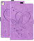 Rosbtib Coque pour iPad 9ème/8ème/7ème Génération 10,2 Pouces 2021/2020/2019 Doux PU Cuir Cover Case Stand Etui Flip Housse avec Fonction Veille/Réveil Automatique pour iPad 7/8/9 10,2 Pouces, Mauve