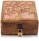 Tolles Geburtstagsgeschenk, handgefertigt, dekorative Holz-Schmuckschatulle, mit Baum des Lebens, Schnitzerei, Schloss und Schlüssel, Schmuck-Organizer, Schatztruhe, Uhrenbox, Aufbewahrungsbox (rosa)