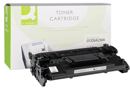 Q-Connect Toner mit hoher Ergiebigkeit kompatibel zu HP CF226X - Schwarz K15871QC