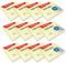 Berlingo Klebezettel Block, 75x75 mm, 12 Blöcken, 100 Blatt pro Block, klebende Notizzettel für Notizen und To-Do-Listen, Serie Ultra Klebrig, pastell farben, gelb