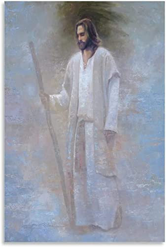 XCPORA Berühmter Greg Olsen Poster Classic《Der Weg》Wandkunst Greg Olsen druckt Greg Olsen Leinwandmalerei für Heimwanddekoration Bild 50x70cmx1 Kein Rahmen