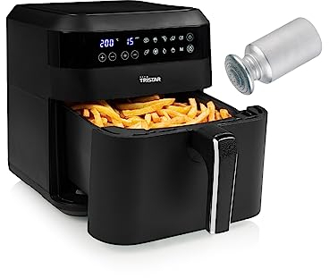 XXL Heißluftfritteuse frittieren ohne Öl, mit Grill Rack & Salzstreuer, 6 Ltr. 1700Watt