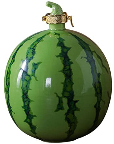YARNOW Portabottiglie Ceramica Forma Di Anguria Contenitore Per Liquori Vuoti Sealing Liquor Jar Decorativo Per Casa e Bar Capacità Accessorio Per Festeggiamenti e Ricevimenti