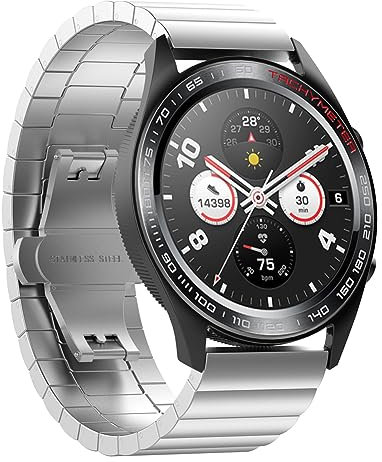 Zohmuly Strap Compatible with Honor watch GS 3i/GS 3/GS PRO Strap, Stainless Steel Metal Replacement Strap Compatible with Honor watch GS 3i Straps Men Band