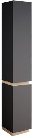 Vicco Badschrank Gloria, Anthrazit/Sonoma, 33 x 197.5 cm mit 2 Türen