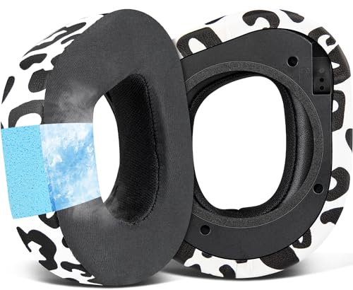 SOULWIT Kühlgel Ersatzpolster Ersatz Ohrpolster für Turtle Beach Stealth 700 Gen 2/700 Gen2 MAX Wireless Gaming Headset, Polster mit EIS-Seide-Stoff, Geräuschisolierung aus Schaum