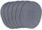 fanquare Ovale gewebte Platzsets Satz von 6 Dunkelgrau Baumwolle Seil Geflochtene Platzsets hitzebeständig Waschbar rutschfeste Tischsets für Küche Esstisch, Home Dekoration 30x40cm