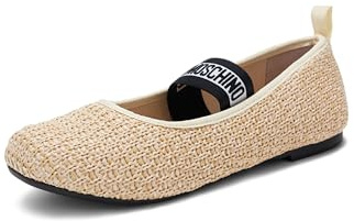 Love Moschino Damen Ja11071g0m Ballerinas, Natur, 40 EU