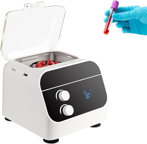 Laborzentrifugenmaschine, Blutzentrifugenmaschine PRP-Plasma, elektrische Zentrifuge, intelligente LSC-Desktop-PRP-Zentrifugenmaschine 4000 U/min Schönheitsserum-Trennungs-Übungsmaschine, 6