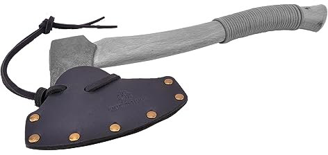 Leder Beil Scheide Abdeckung Camping Axt Kopf Holster Schutz Handcrated (Blakc, S 2 5/20.3 cm ~ 3 1/10.2 cm)