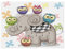 ASEELO 102 x 76 cm Decke, Cartoon-Elefant und Eulen, Blumenmuster, Fleecedecke, Sofaüberwurf für Bett und Couch, Reisen, 240 g/m²
