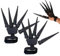 Ysvnlmjy Lange Finger, Halloween-Handschuhe, Fingerverlängerung, Halloween-Handschuhe, Teufelskrallen, Kostüm, tragbar, Totenkopf-Finger, gruselige Skelett-Handschuhe, Halloween, Knochenklaue,