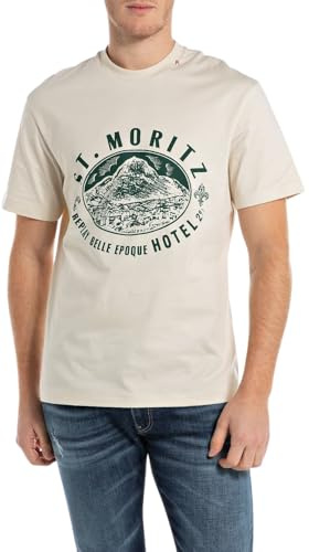 REPLAY Herren M3281 T-Shirt, 200 Natural Rope, XL