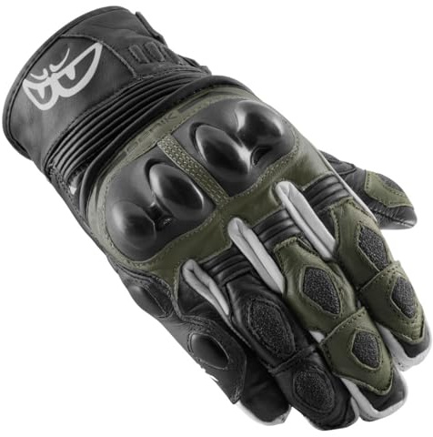Berik Nador Motorrad Handschuhe, schwarz/grün, XS