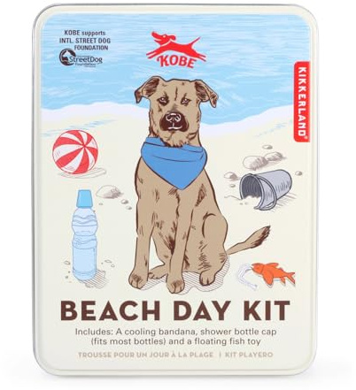 KIKKERLAND Kobe Hunde-Strandtagsset, Reisedose, Geschenk