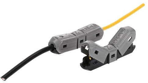 Kalitec 10x Schneid-Klemm-Verbinder 0,75 mm² - Kabelverbinder KFZ | Abzweigklemme aus Kunststoff - Schnellanschluss ohne Abisolieren - Stromdieb bis 600V und 10A für flexible Kabel
