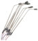 GARIOUANS 10pcs Scale Model Street Lights with Single Head Led Lampposts for Miniature Railway Layout White Light for Model Train Scenery Random Wire Color