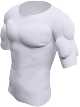 LeeQinersw T-shirt faux muscle pour homme, sous-vêtement de simulation pour le Nouvel An, un mariage ou Halloween, M