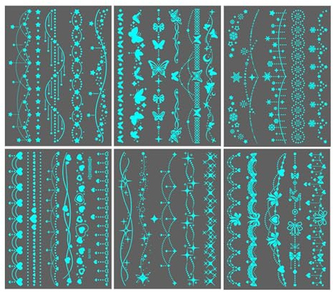 Vmiorzq Calcomanías que brillan en la oscuridad para niños, decoración de estrellas impermeables, arte corporal para Halloween, boda, cosplay, piscina, carnaval, adultos, cumpleaños, playa, fiesta