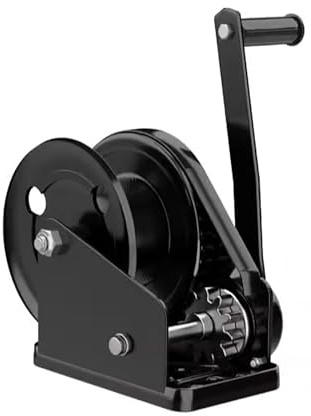 JYHHGDS Treuil Marin sans câble métallique, treuil pour remorque de Jet Ski, capacité de 1 100 kg, treuil Manuel à cliquet bidirectionnel, Rapport de démultiplication 4:1 (544 kg/1 200 LB)