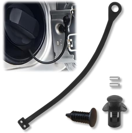 OUDQFCJ 1 Sätze Tankdeckel Halteband, Leitung, Linie, Gummiband, Auto-Tankdeckel aus Gummi, Kraftstofftankdeckel Kompatibel
