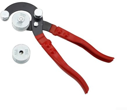 Sumsoctober Pince cintreuse de tube en acier au chrome vanadium pour tuyau de frein en laiton cuivre aluminium de 3/16 1/4 5/16 3/8 pouces avec poignée confortable