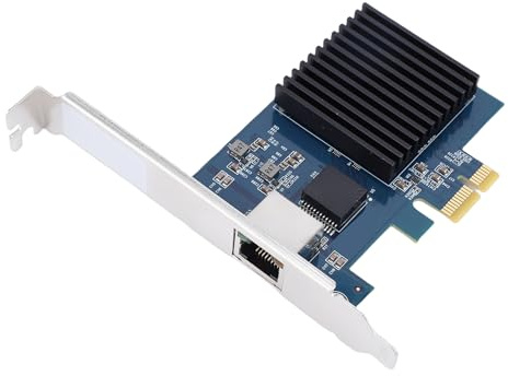 Tosuny 10 Gbit PCIe Netzwerkkarte, PCIE Gen4 zu 10 Gigabit Ethernet Netzwerkadapter mit RJ45 Anschluss, Doppeltem VLAN, PXE Netzwerkstart, PCI E Gigabit Ethernet Karte für Linux