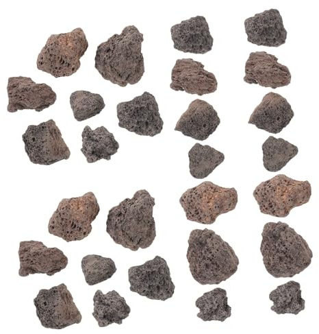 Ciieeo Natürliche Lavasteine Vogeltränke Dekosteine aus Vulkangestein 1,1 Kg für Gartenvogelbad Terrarium und Aquascaping Wetterfeste Vulkansteine zur Wasserpflege