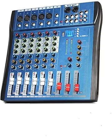 Audio Mixer, Dj Controller Mixer Mixing Meter Card Professional Pc Digital Console Interface Console Professional Equipment 6 Channels