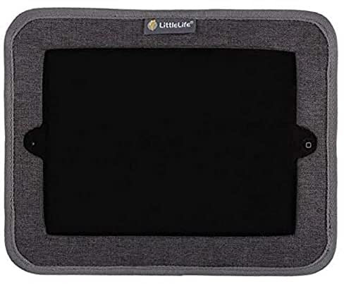 LittleLife Car Tablet Holder Fabric Sleeve With Stretchy Strap For Headrest Ideal For All iPads Or Tablets