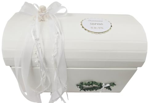 Erinnerungsbox Truhe TAUFE KOMMUNION KONFIRMATION - GOLD