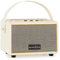 Bennett & Ross BB-820CW Blackmore Junior - Retro Bluetooth Lautsprecher in Lederoptik mit 5200 mAh Akku - Vintage Speaker mit 20W - MicroSD-Eingang mit MP3-Player - Aux-in - Weiß