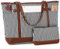 RAVUO Borsa Lavoro Donna, Resistente All'acqua Borse Tote 15,6 Pollici Laptop Grande Borsa Tracolla Borse Insegnante con Custodia Piccola Portatile (Marrone)