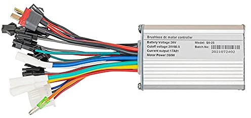 Bike Controller - 24V 36V 48V 350W Brushless Controller für elektrische Fahrrad-Roller-Geschwindigkeit BLDC-Motor 6MOSFET mit Halle Reverse D26-48V 350W Hallbremse