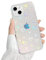 Ownest Kompatibel mit iPhone 13 Hülle Aesthetic Transparent Glitzer Love Herzen Mode Case Silikon TPU Handyhülle Mädchen Durchsichtig Schutzhülle - Transparent