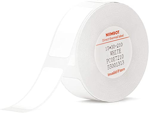 210 Stück Etikettenmacher-Klebeband, Büro-Aufkleber, Etikettenpapier-Ersatz, kompatibel mit NIIMBOT D11/D110, 1,4 x 2,5 cm