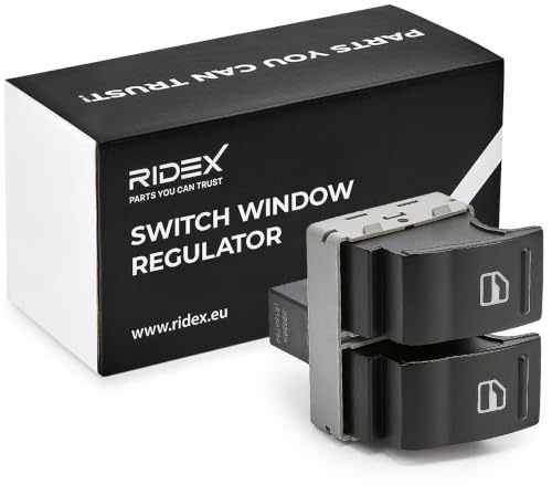 RIDEX 1761S0034 Interruptor de elevalunas Compatible con VW Multivan T5 7HM, 7HN, 7HF, 7EF, 7EM, 7EN